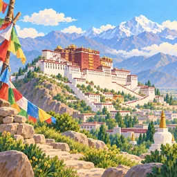 Potala Palace stamp