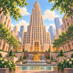 Rockefeller Center stamp