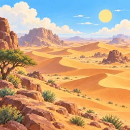 Sahara Desert stamp