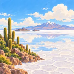 Salar de Uyuni stamp