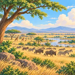 Serengeti stamp