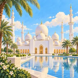 Sheikh Zayed Grand Mosque stamp
