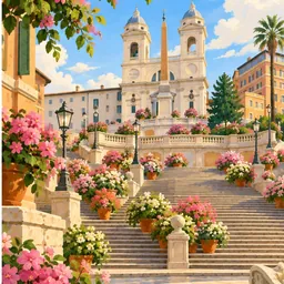Spanish Steps stamp