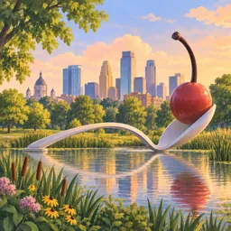 Spoonbridge and Cherry stamp