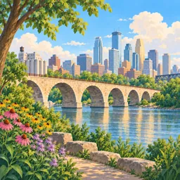 Stone Arch Bridge stamp