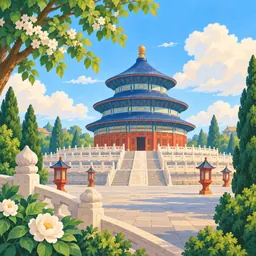 Temple of Heaven stamp