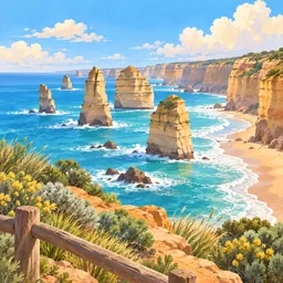 Twelve Apostles stamp