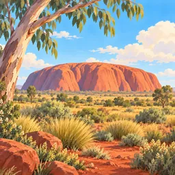 Uluru stamp