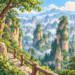 Zhangjiajie National Forest Park stamp