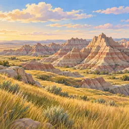 Badlands stamp