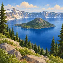 Crater Lake stamp