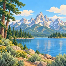 Grand Teton stamp