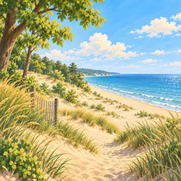 Indiana Dunes stamp
