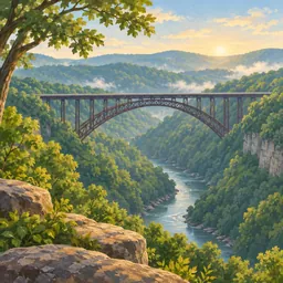 New River Gorge stamp
