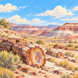 Petrified Forest stamp