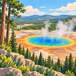 Yellowstone stamp
