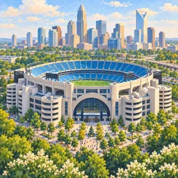 Bank of America Stadium stamp