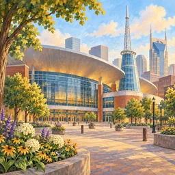 Bridgestone Arena stamp