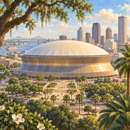 Caesars Superdome stamp