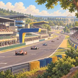 Circuit de la Sarthe stamp