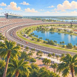 Daytona International Speedway stamp