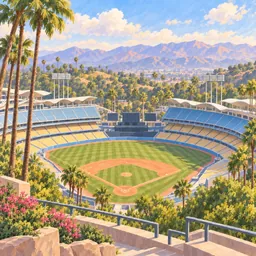 Dodger Stadium stamp