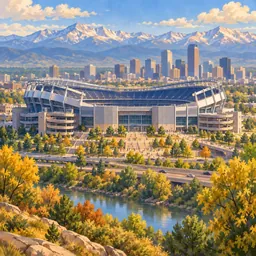 Empower Field at Mile High stamp
