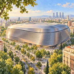 Estadio Santiago Bernabéu stamp