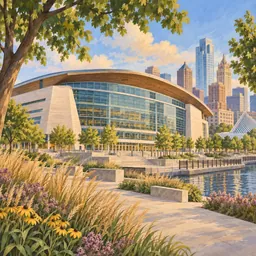 Fiserv Forum stamp