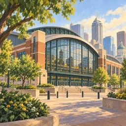 Gainbridge Fieldhouse stamp