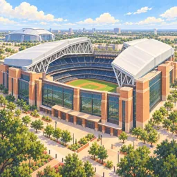 Globe Life Field stamp