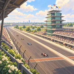 Indianapolis Motor Speedway stamp