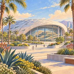 Intuit Dome stamp