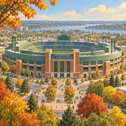 Lambeau Field stamp