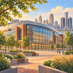 Little Caesars Arena stamp
