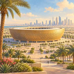 Lusail Stadium stamp