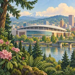 Moda Center stamp