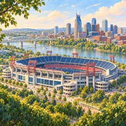 Nissan Stadium stamp
