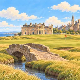 Old Course at St Andrews stamp