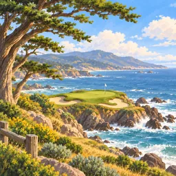 Pebble Beach Golf Links stamp