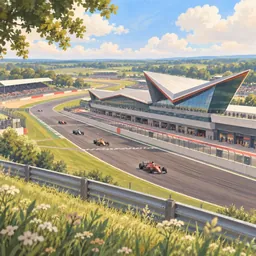 Silverstone Circuit stamp
