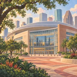 Toyota Center stamp