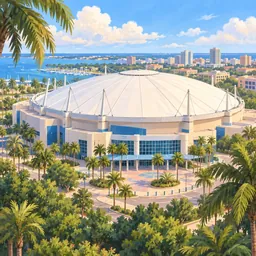 Tropicana Field stamp