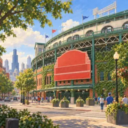 Wrigley Field stamp