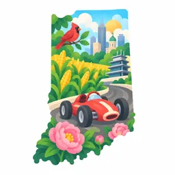 Indiana stamp
