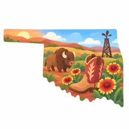 Oklahoma stamp
