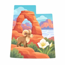 Utah stamp