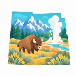 Wyoming stamp