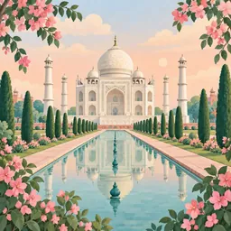 Taj Mahal stamp